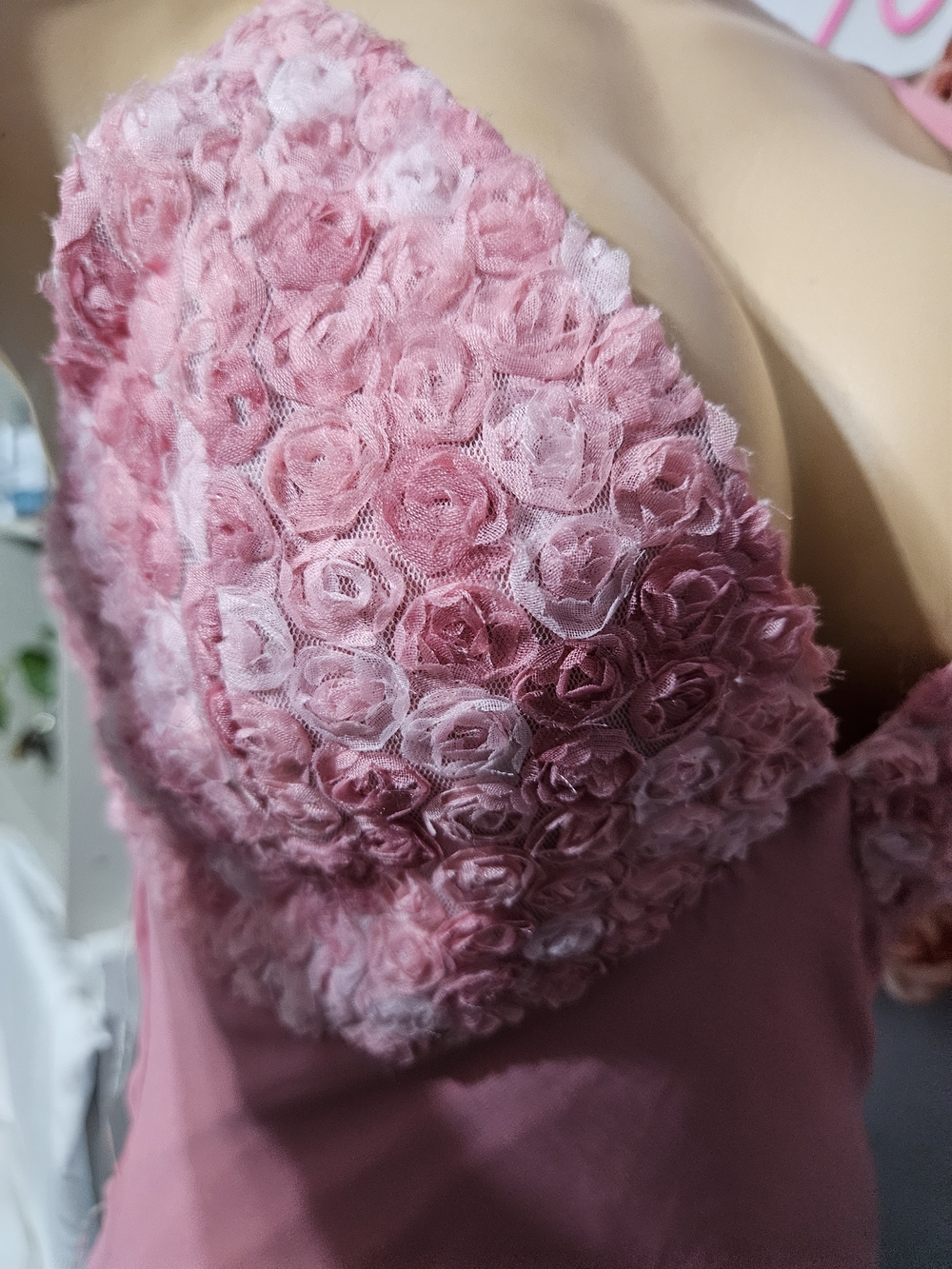 wild fable Pink Floral Lace V-Neck Slip Dress - Picture 3 of 8